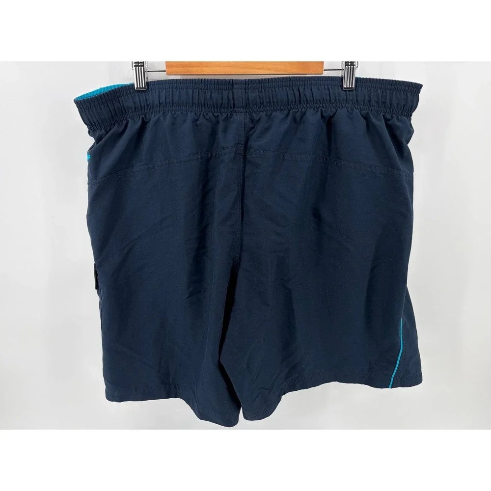 Speedo Navy Swim Trunks Lined Board Shorts Pockets Summer Beach, Men's Size XL